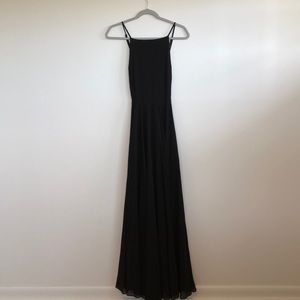 Lulus XL black formal maxi dress, cross back